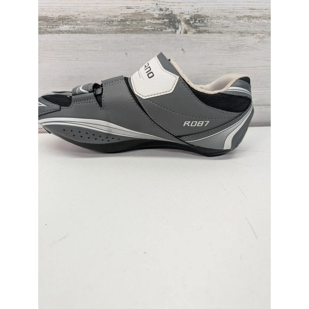 Shimano Road Cycling Shoes Size 42 EU‎ Gray 3-Strap SPD-SL Cleats Mens